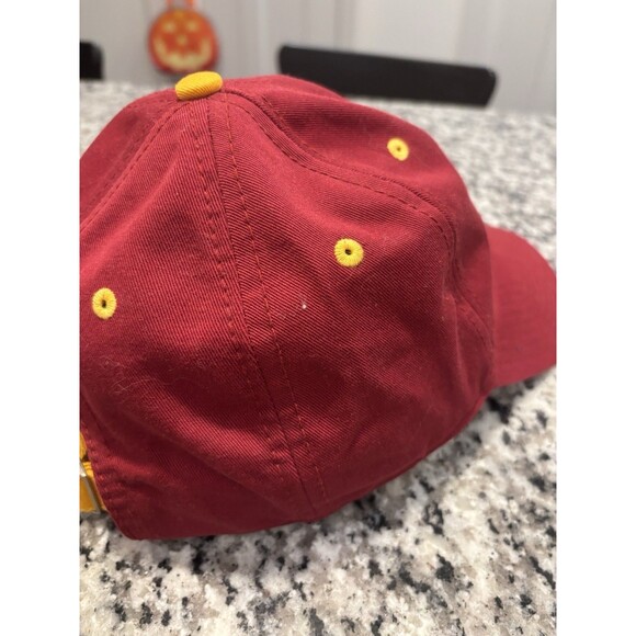 Vintage USC Trojans Sequined Logo Strapback Hat Red Gold by The Game Script - Picture 6 of 9